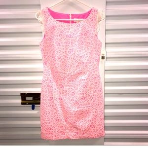 COPY - Jessica Simpson White Eyelet & Pink Sheath Dress